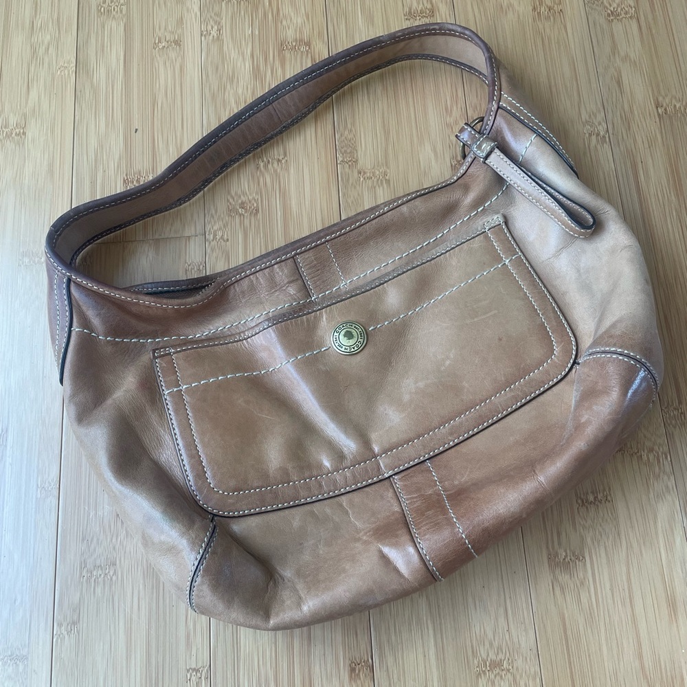 Vintage leather coach purse